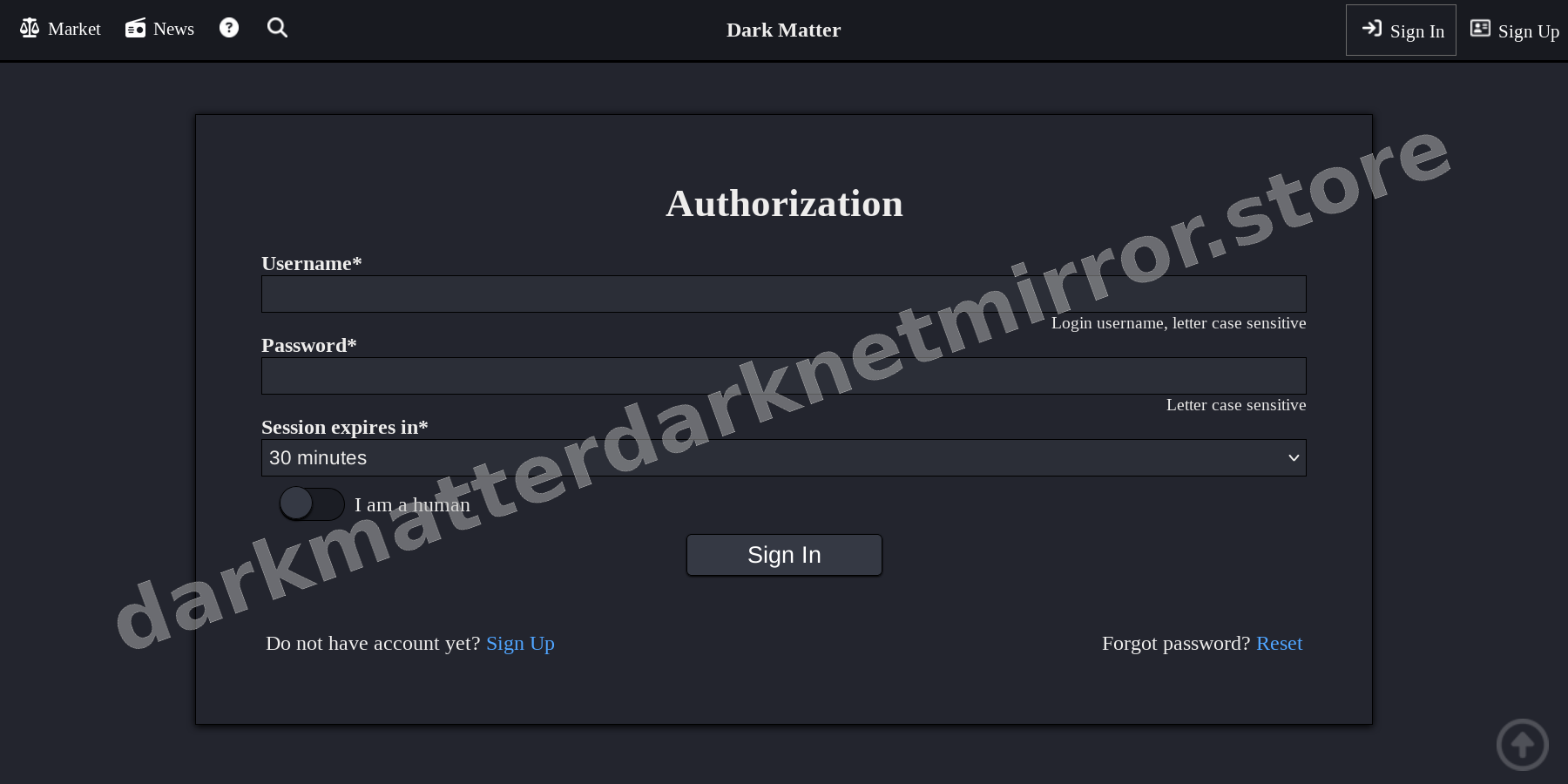 User Login Interface